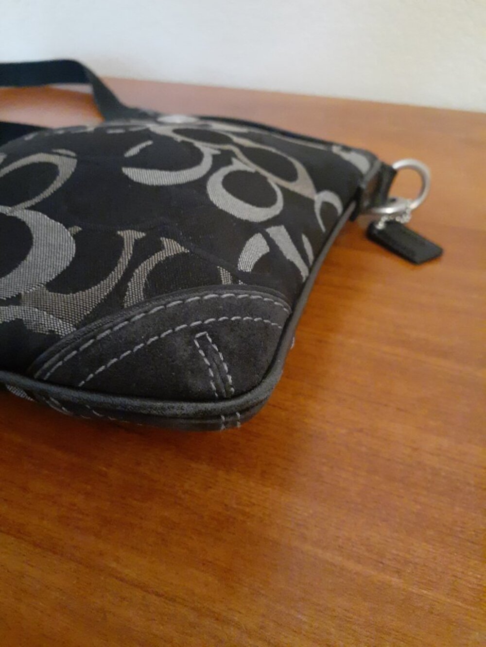 Coach Canvas Monogram Crossbody Purse - Picture 7 of 15